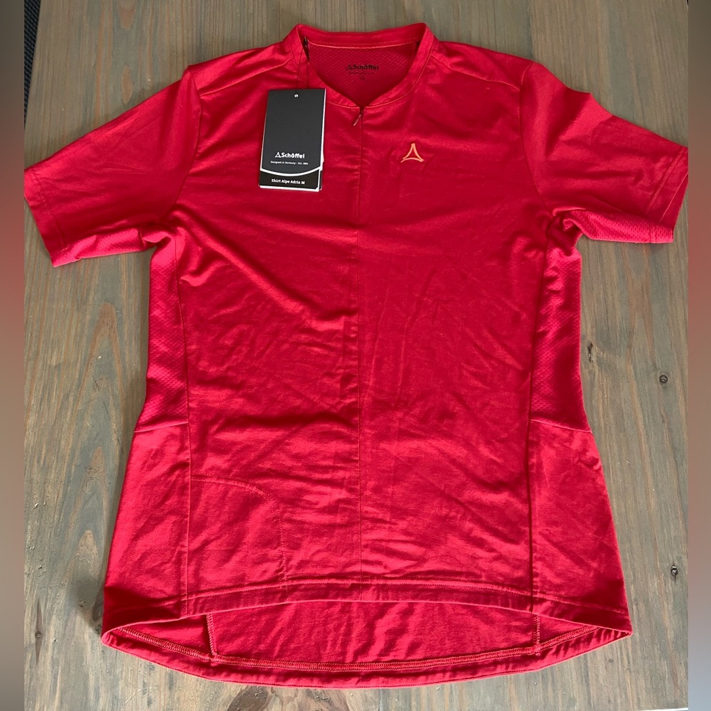 Men’s red cycling shirt- Schōffel Alpe Adria M - Size 54 (XL)